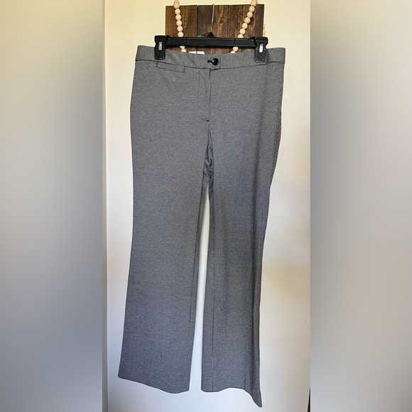 Talbots Houndstooth Pants Black Formal Straight Ankle Work Pants, Women’s Size 8 - Picture 5 of 16